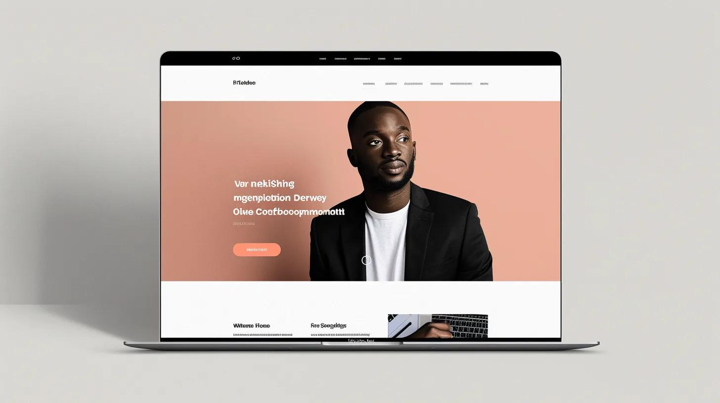 a sleek, clean landing page displaying a bold headlinle.